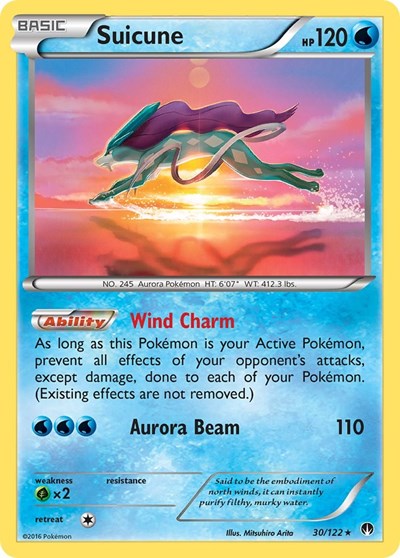 Suicune (XY - BREAKpoint) Damaged / Poor Holofoil