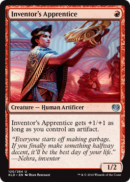 Inventor's Apprentice (Kaladesh) Light Play Foil
