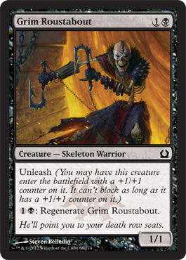 Grim Roustabout (Return to Ravnica) Light Play Foil