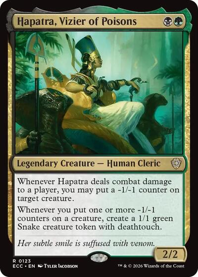 Hapatra, Vizier of Poisons (Commander: Lorwyn Eclipsed) Light Play