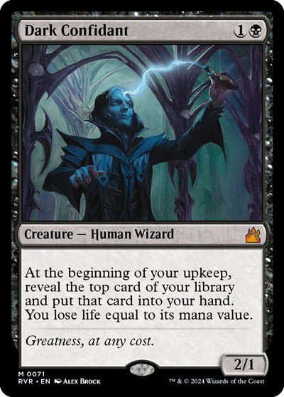 Dark Confidant (Ravnica Remastered) Damaged / Poor