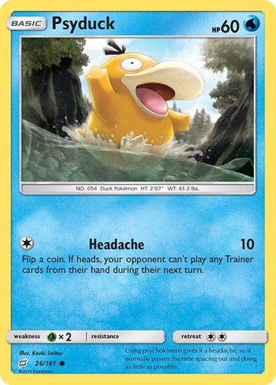 Psyduck (SM - Team Up) Damaged / Poor