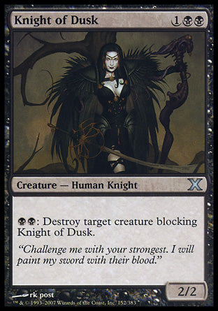 Knight of Dusk (10th Edition) Light Play
