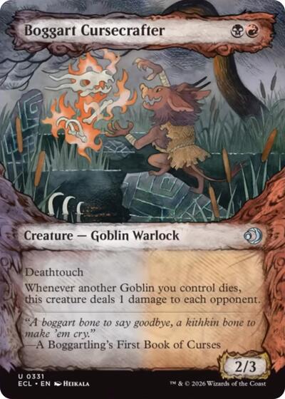 Boggart Cursecrafter (Showcase) (Lorwyn Eclipsed) Light Play