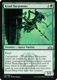 Kraul Harpooner (Guilds of Ravnica) Light Play