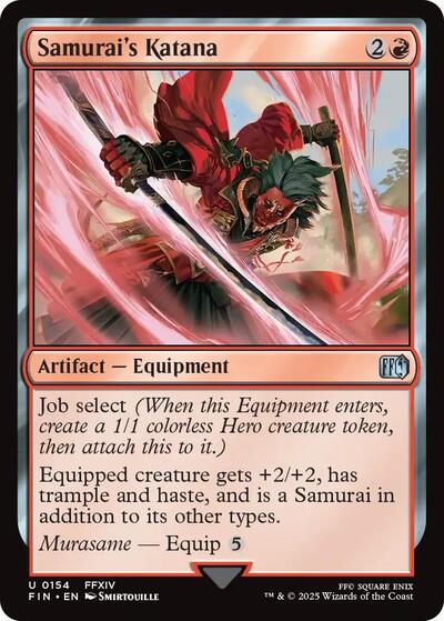 Samurai's Katana (Universes Beyond: FINAL FANTASY) Light Play Foil