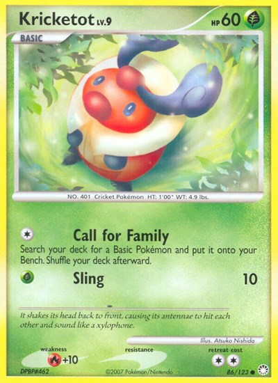 Kricketot (Mysterious Treasures) Medium Play