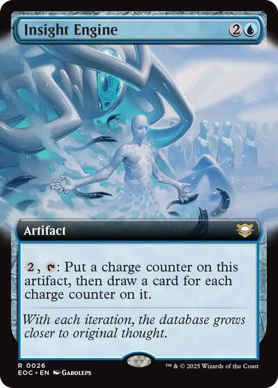 Insight Engine (Extended Art) (Commander: Edge of Eternities) Light Play
