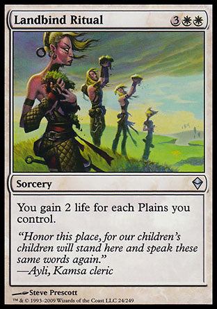 Landbind Ritual (Zendikar) Medium Play