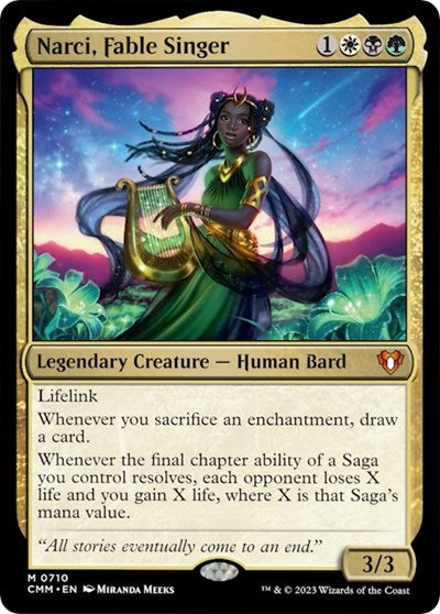 Narci, Fable Singer (Commander Masters) Near Mint Foil