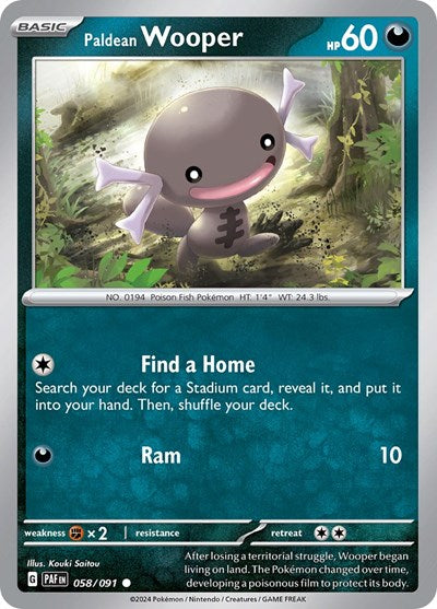 Paldean Wooper (SV: Paldean Fates) Light Play