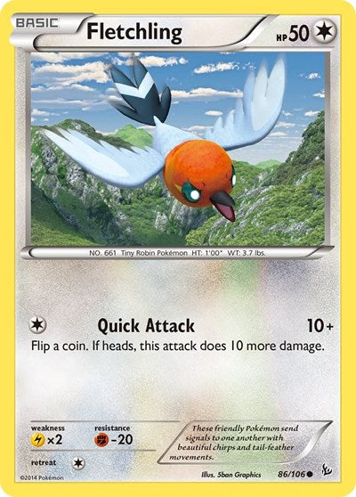 Fletchling (XY - Flashfire) Heavy Play