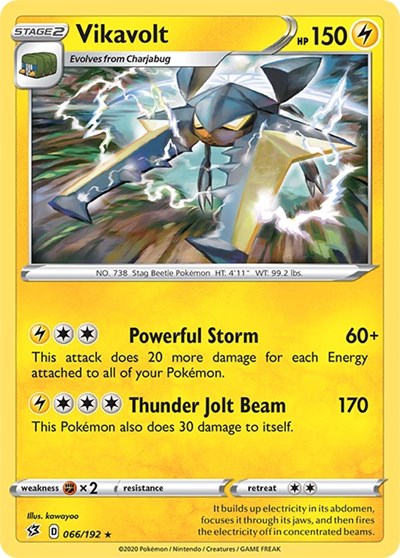 Vikavolt (SWSH02: Rebel Clash) Light Play Holofoil