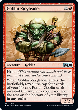 Goblin Ringleader (Magic 2020 Core Set) Light Play