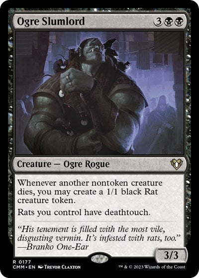 Ogre Slumlord (Commander Masters) Light Play