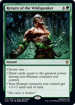 Return of the Wildspeaker (Throne of Eldraine) Light Play