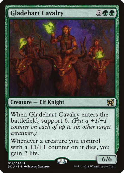 Gladehart Cavalry (Duel Decks: Elves vs Inventors) Light Play