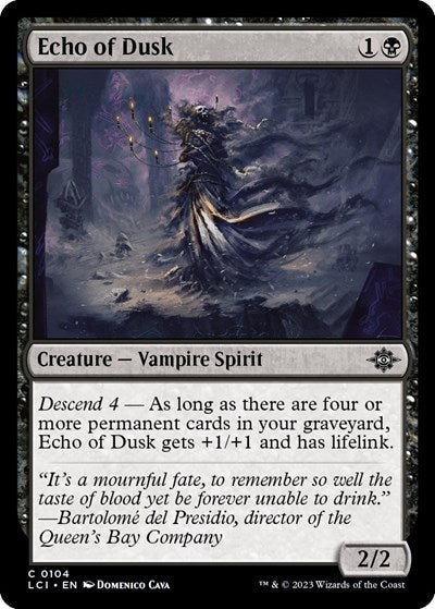 Echo of Dusk (The Lost Caverns of Ixalan) Light Play Foil