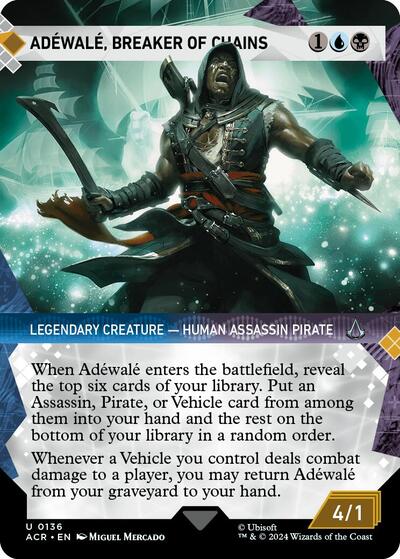 Adewale, Breaker of Chains (Showcase) (Universes Beyond: Assassin's Creed) Light Play Foil