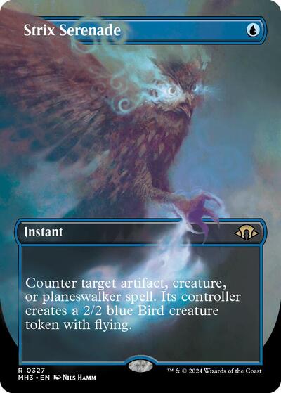 Strix Serenade (Borderless) (Modern Horizons 3) Near Mint Foil
