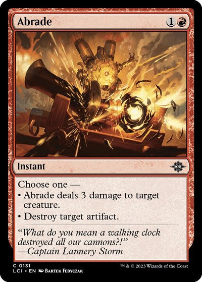 Abrade (The Lost Caverns of Ixalan) Light Play Foil