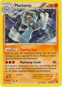 Machamp - 46/111 (Cosmos Holo) (Blister Exclusives) Heavy Play Holofoil