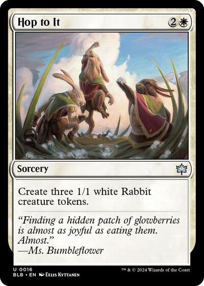 Hop to It (Bloomburrow) Light Play Foil