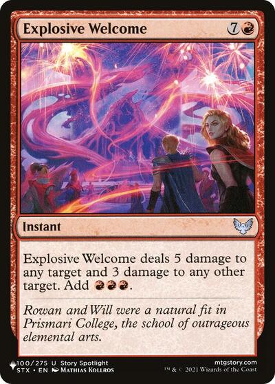 Explosive Welcome (The List) Light Play