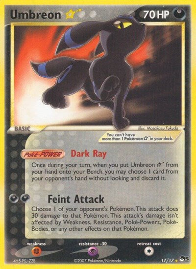 Umbreon Star (POP Series 5) Near Mint Foil