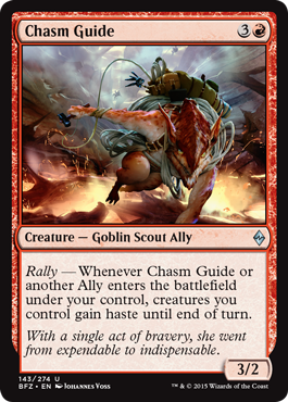 Chasm Guide (Battle for Zendikar) Medium Play