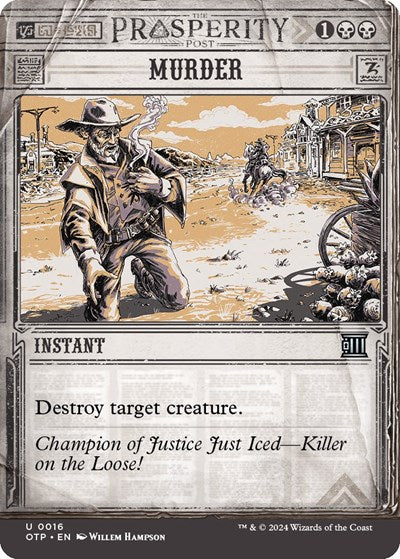 Murder (Outlaws of Thunder Junction: Breaking News) Light Play