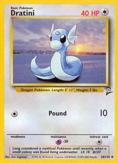 Dratini (Base Set 2) Medium Play