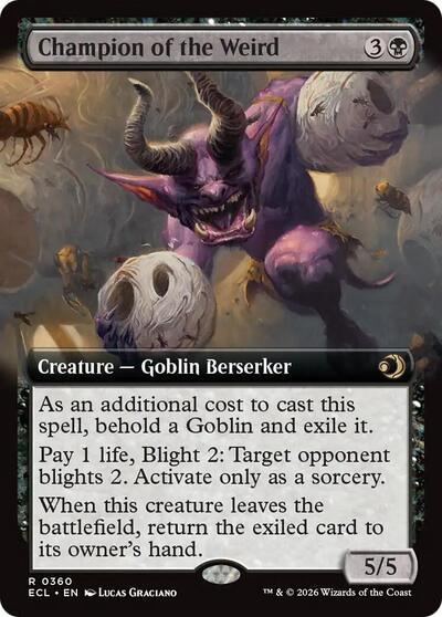 Champion of the Weird (Extended Art) (Lorwyn Eclipsed) Light Play