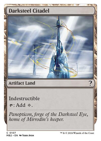 Darksteel Citadel (White Border) (Mystery Booster 2) Light Play