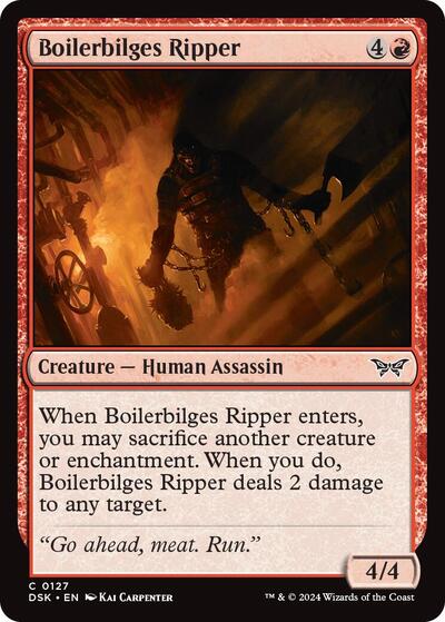 Boilerbilges Ripper (Duskmourn: House of Horror) Light Play