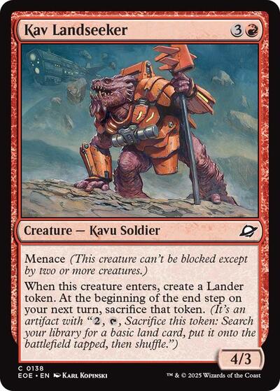 Kav Landseeker (Edge of Eternities) Light Play Foil