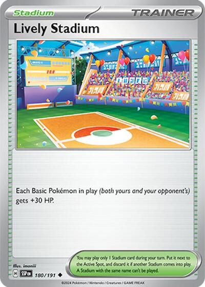 Lively Stadium (SV08: Surging Sparks) Light Play Reverse Holofoil