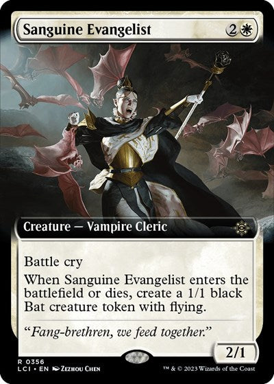 Sanguine Evangelist (Extended Art) (The Lost Caverns of Ixalan) Light Play