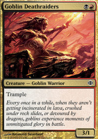 Goblin Deathraiders (Shards of Alara) Light Play