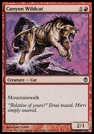 Canyon Wildcat (Duel Decks: Ajani vs Nicol Bolas) Light Play