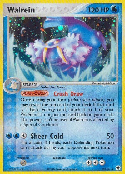 Walrein (Hidden Legends) Damaged / Poor Holofoil