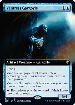 Vantress Gargoyle (Extended Art) (Throne of Eldraine) Light Play