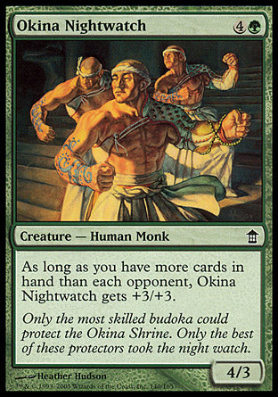 Okina Nightwatch (Saviors of Kamigawa) Light Play Foil