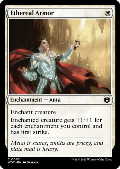 Ethereal Armor (Commander: Wilds of Eldraine) Light Play