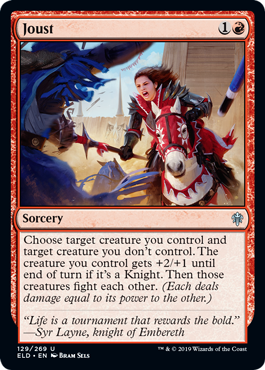 Joust (Throne of Eldraine) Light Play