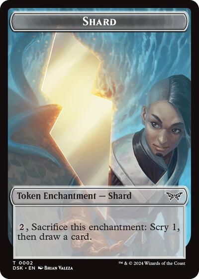 Shard Token (Duskmourn: House of Horror) Light Play