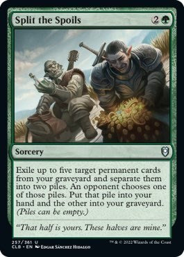 Split the Spoils (Commander Legends: Battle for Baldur's Gate) Light Play