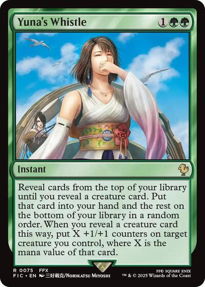 Yuna's Whistle (Commander: FINAL FANTASY) Light Play