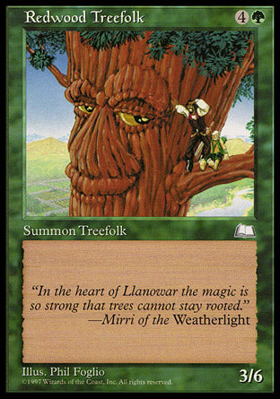 Redwood Treefolk (Weatherlight) Light Play