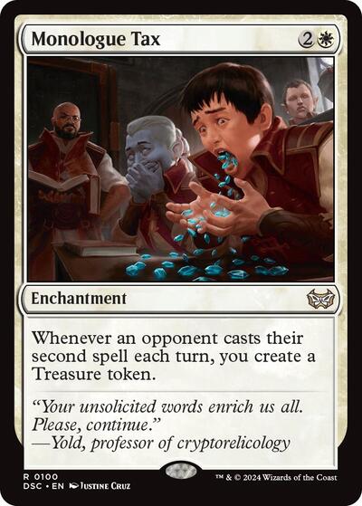 Monologue Tax (Commander: Duskmourn: House of Horror) Light Play